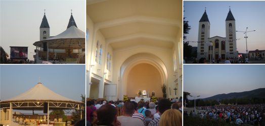 Medjugorie. Kościół parafialny, ołtarz polowy i tysiące wiernych, 
których gromadzi modlitwa i wiara
